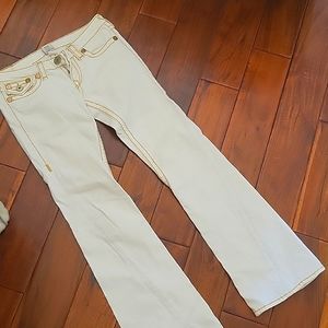 True Religion white jeans